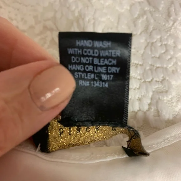 Lace Bubble Hem Blouse Feminine  Cottagecore Floral Bohemian Womens SZ XL - Picture 5 of 9